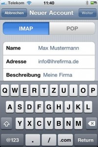 iPhone IMAP